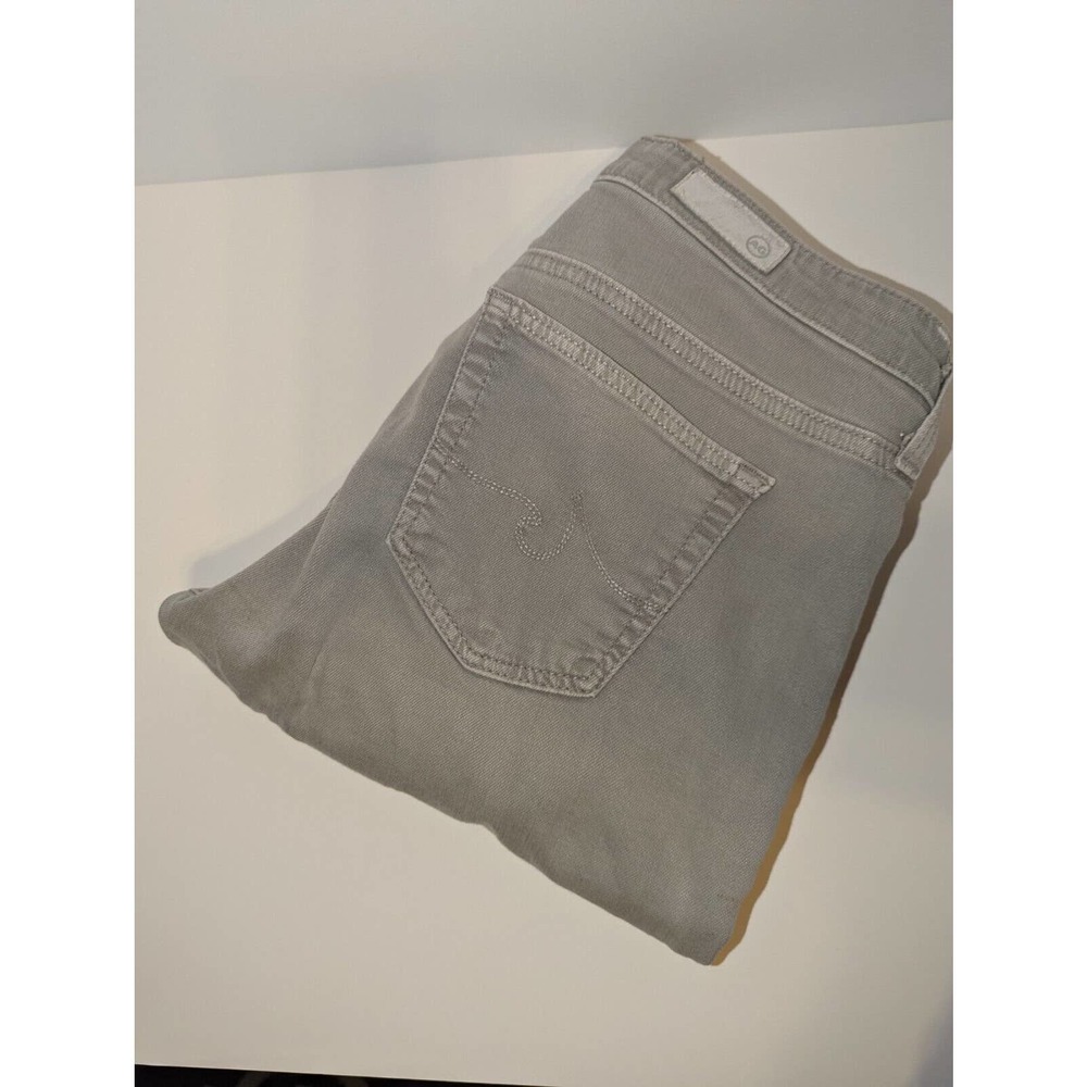 AG Women's Jeans Stevie Ankle Zip Slim Straight Leg Grey Sz 29
